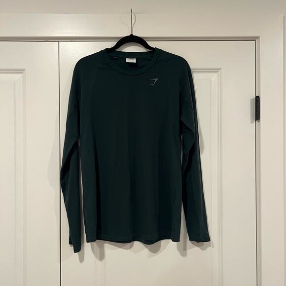 Gymshark Women's Longsleeve Shirt Dark Green Size Large - Picture 1 of 10